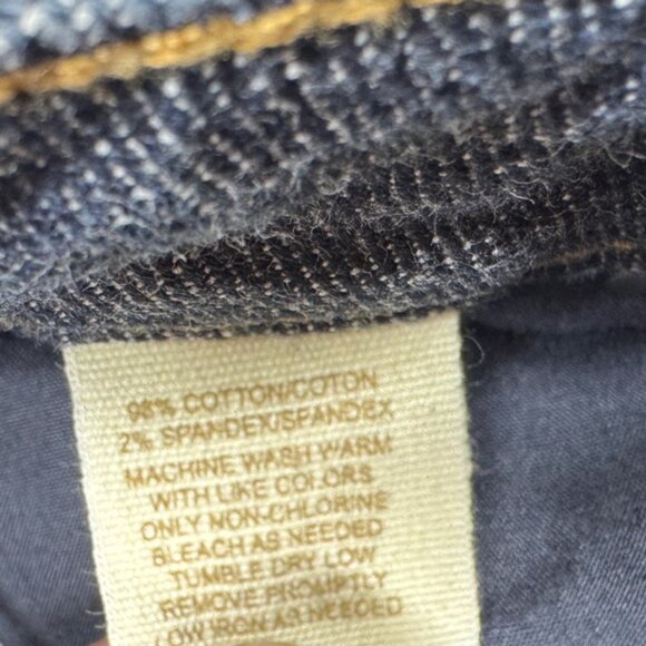 Vintage Y2K Free People Low Rise Zip Fly Flare Dark Blue Wash Blue Jeans Size 25 - Picture 15 of 15